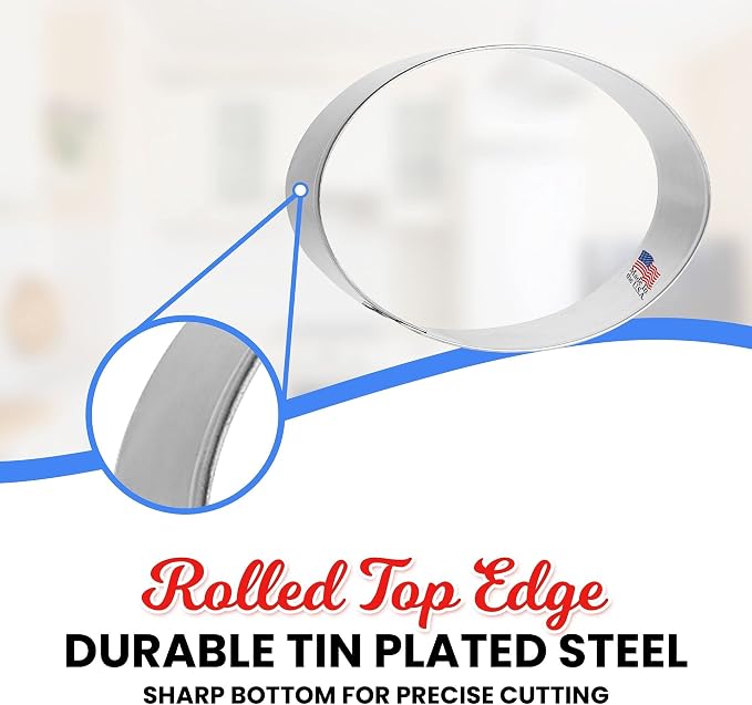 Foose Oval Cookie Cutter 4 Inch –Tin Plated Steel Cookie Cutters – Oval Cookie Mold