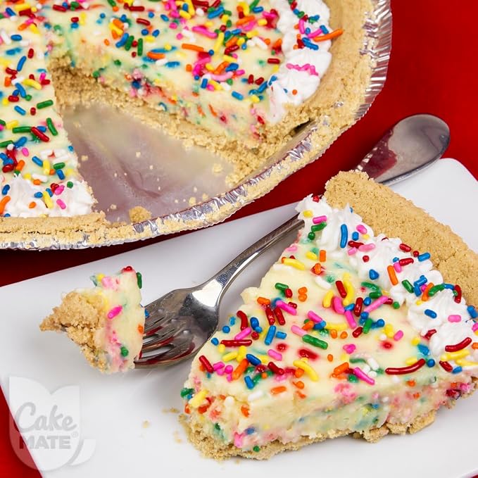 Cake Mate Rainbow Summer Sprinkles for Dot Cakes & Dessert Decorating with Resealable Lid – Colorful Rainbow Jimmies for Ice Cream, Cookies, Baked Goods & Donuts, 10.5 oz Tub