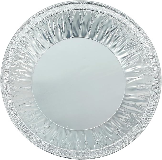 Waytiffer Pie Pans (100 Pack) 5 inch HEAVY-DUTY Disposable Aluminum Foil pie/tart Pans for Baking Personal Mini Pies, Foil Pie Tin for Bakeries, Cafes,Easily Stack & Store, Freeze & Reheat