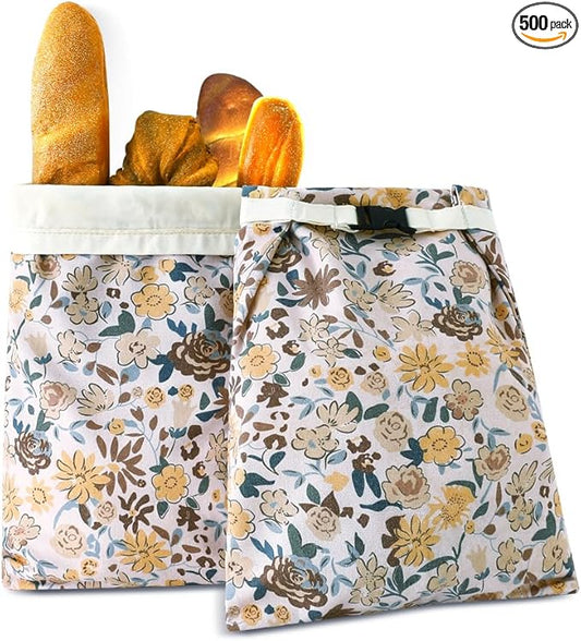 Beeswax Bread Bags for Homemade bread,2 Pack Sourdough Bread Bags,Reusable Bread Bourdough Storage