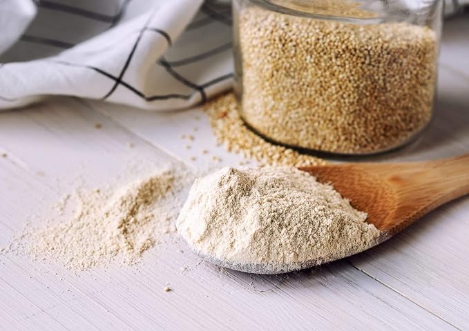 Food to Live Organic White Quinoa Flour, 4 Pounds – Non-GMO, Fine Ground Whole Grain, Vegan, Kosher, Bulk Powder, Perfect for Baking and as Thickener