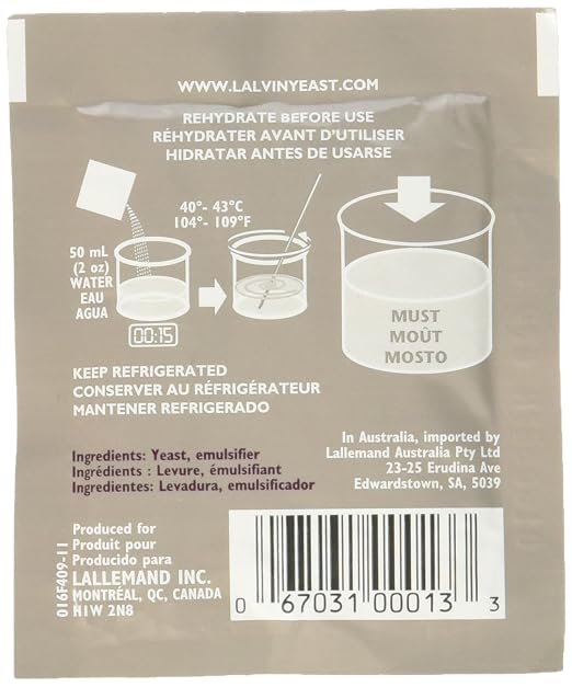 Strange Brew My-WNCV-DYMZ 10 Packs of KIV-1116 Lalvin Yeast for Winemaking, Multi