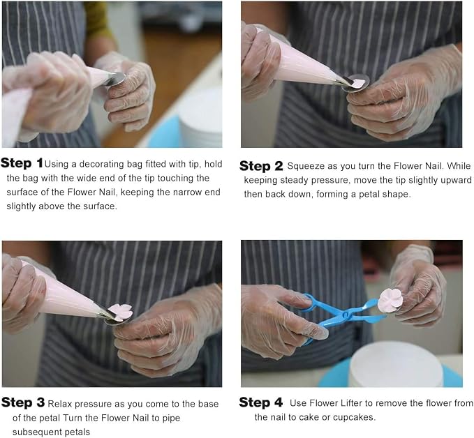 Cake Decorating Tips and Icing Piping Tips Coupler With 48pcs Piping Tips Instructions