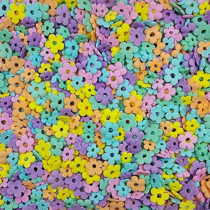 Eastron Edible Spring Flowers Sprinkles Flower Sprinkles for Cake Decorating Confetti Sprinkles for Cupcakes, Ice Cream, Cookies, Cakes, Donut Dessert Decoration