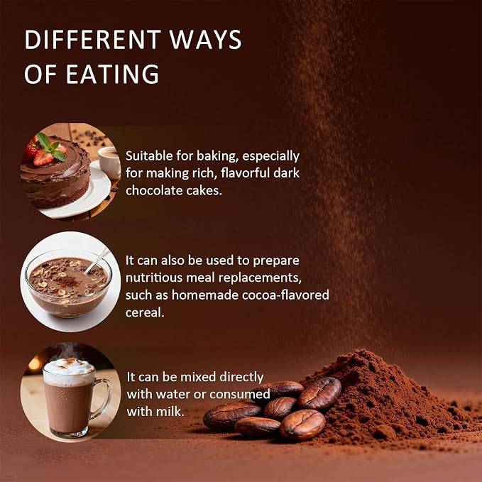 Ceremonial Grade Cacao Powder | High in Flavanol Antioxidants, Magnesium & Theobromine | Supports Mental Clarity, Focus & Natural Energy | Zero Sugar, Pure & Natural Superfood (chocolate)