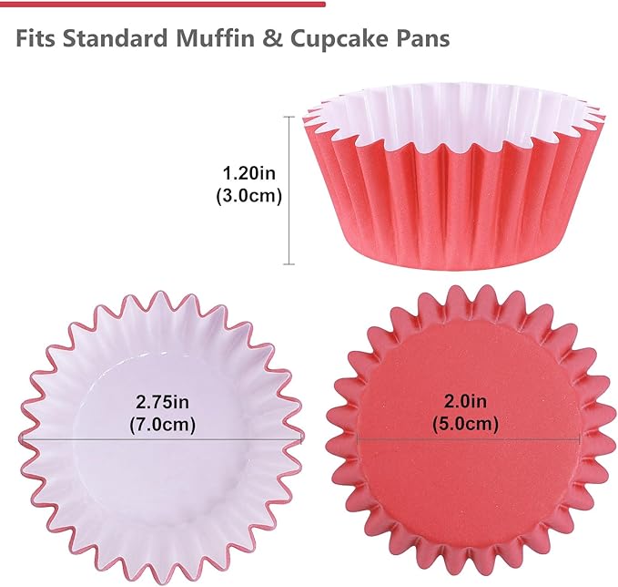 Caperci Heavy Duty Multicolor Cupcake Liners 150pcs - Standard Grease-Resistant Paper Muffin Baking Cups, Odorless, No Muffin Pan Needed, Easily Peels (Bright Assorted Colors)