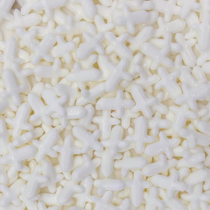 Dynastang White Cross Sprinkles Edible Cross Cake Decorating Stars Cake Decorations Cupcake Toppers Cookie Decorating Perfect for Cakes, Cupcakes, Desserts Toppings 3OZ