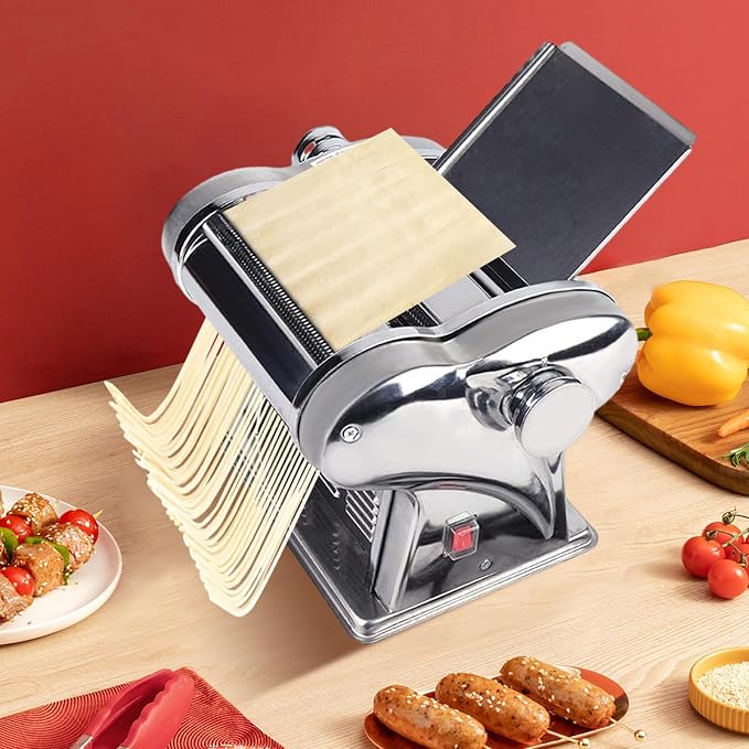 Commercial Electric Dough Roller Sheeter Noodle Pasta Maker Machine Stainless