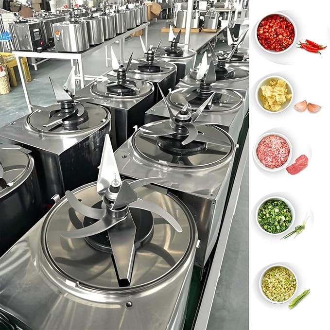Electric Food Processor – Pasteles Machine & Vegetable Chopper, 550W 120kg/h Commercial Meat Grinder, Stainless Steel Heavy Duty for Restaurant Home Canteen, 110V