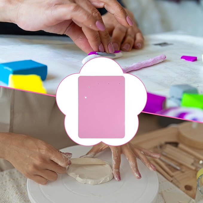 Fondant Foam Pad with 5 Holes, Rectangular Cake Sponge Pad, Silicone Crafts Rolling Mat, Flower Drying Clay Modelling Tools, Clay Mat for Sugarcraft Cakes Decorating