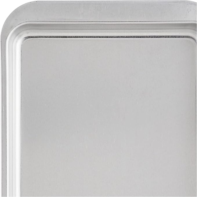 Nordic Ware Naturals 3 Piece Compact Pan Set, Toaster Oven, Counter Ovens, Air Fryer and Broiler Safe, Size for 1-2 Portions - Includes Baking Sheet, Broiling Rack and Rectangular Pan