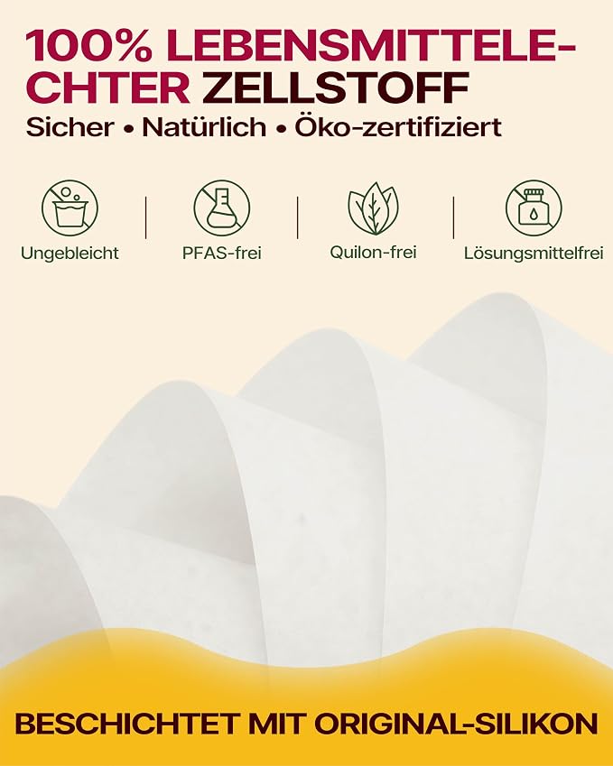 Katbite Tulip Cupcake Liners 200PCS, Muffin Baking Cups ProSmooth White
