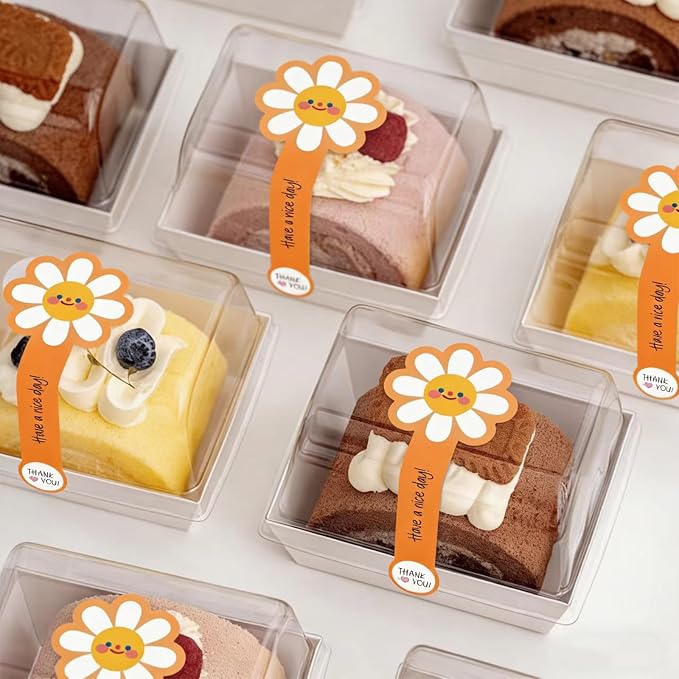 300pcs Colorful Handmade Food Baking Label Stickers for Baked Goods Packaging (StyleF)