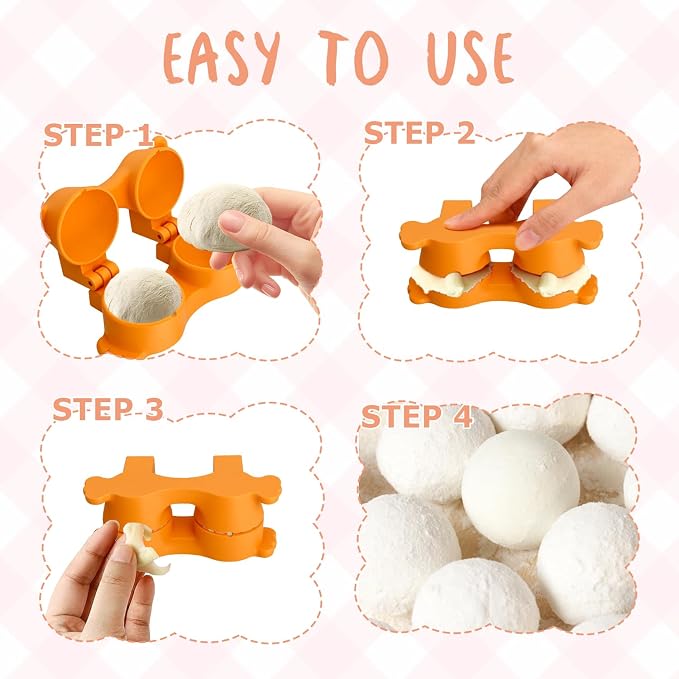 Cake Pop Mold 2-in-1 Set, 3D Sphere & Circle Maker with Cutter and Pusher, for Home Baking, Birthday Parties, Wedding Desserts (Lollipop)