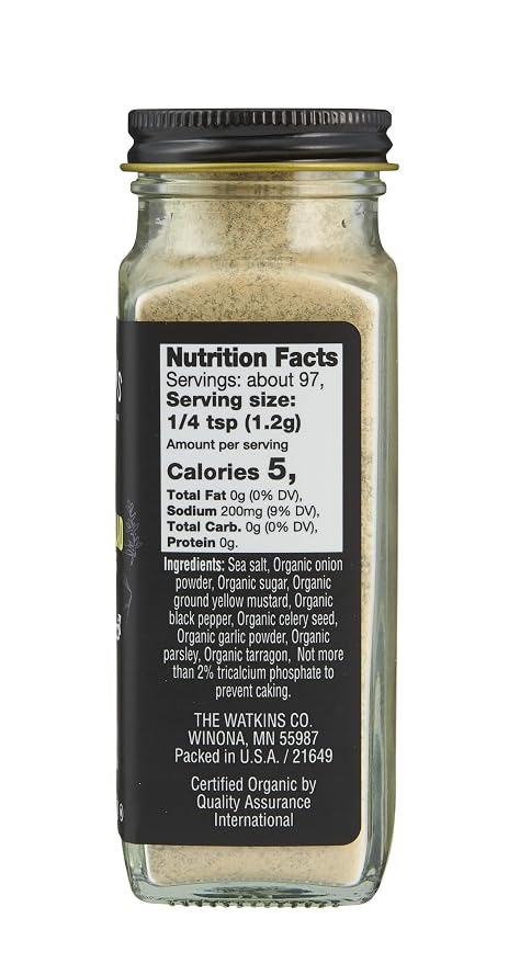 Watkins Gourmet Organic Spice Jar, Potato Salad Seasoning,4.1 Ounce (Pack of 3)