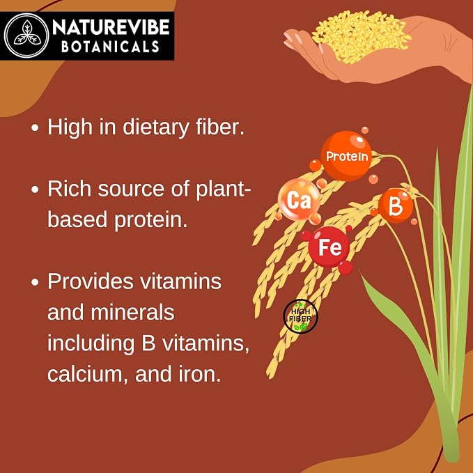 Naturevibe Botanicals Brown Teff Flour 5 lb | 100% Whole Grain & Gluten-Free | Finely Ground High Fiber & Plant Protein | Ideal for Injera, Baking, Pancakes & Healthy Recipes 80 Ounces