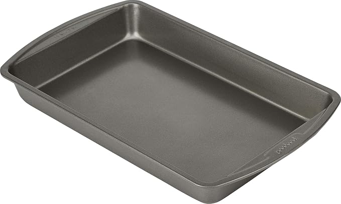 Good Cook Everyday Baking Pan with Scratch-Resistant Metal-Utensil Safe Nonstick, 7 x 11-Inch, Gray (Pack of 12)