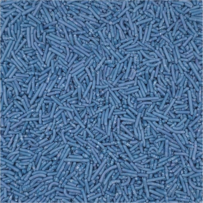 NCS Classic Blue Jimmies Edible Sprinkles – Cupcake, Cake & Cookie Decorations, 7 oz
