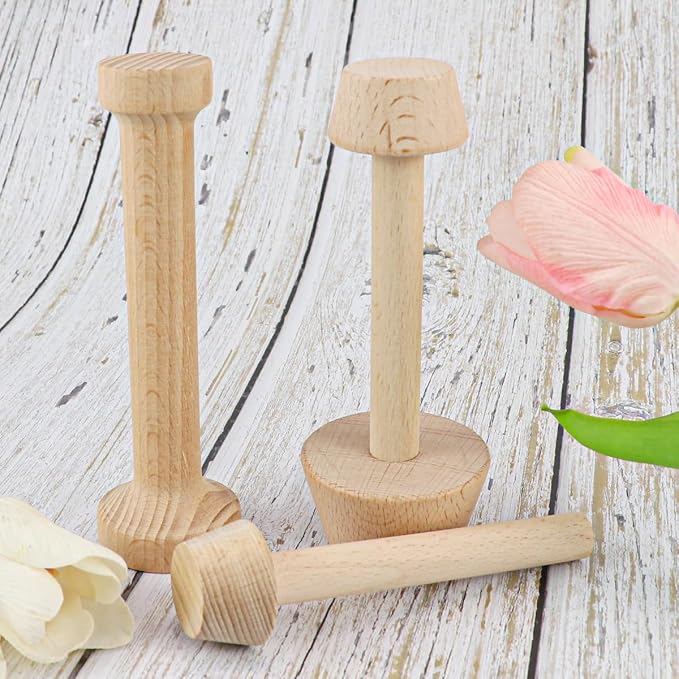 DOERDO 3Pcs Mini Tart Tamper Double Side Egg Tarts Tamper Pastry Tools for Muffin Pan Egg Tart Cheesecakes Dessert Baking