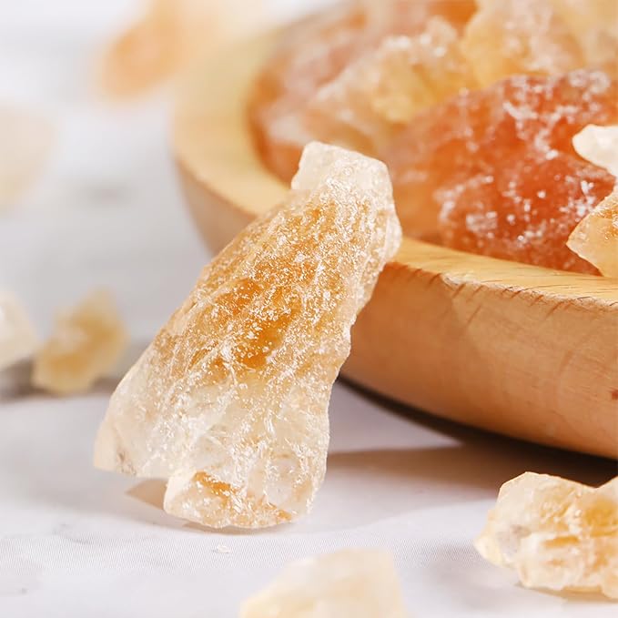 KachiKachi Yellow Rock Sugar - 9.8oz | 280g, Made of Cane, Small Grains | Brown Sugar Cubes | Old-fashioned | Polycrystalline, for pho Coffee Tea Baking Stews, 黄冰糖