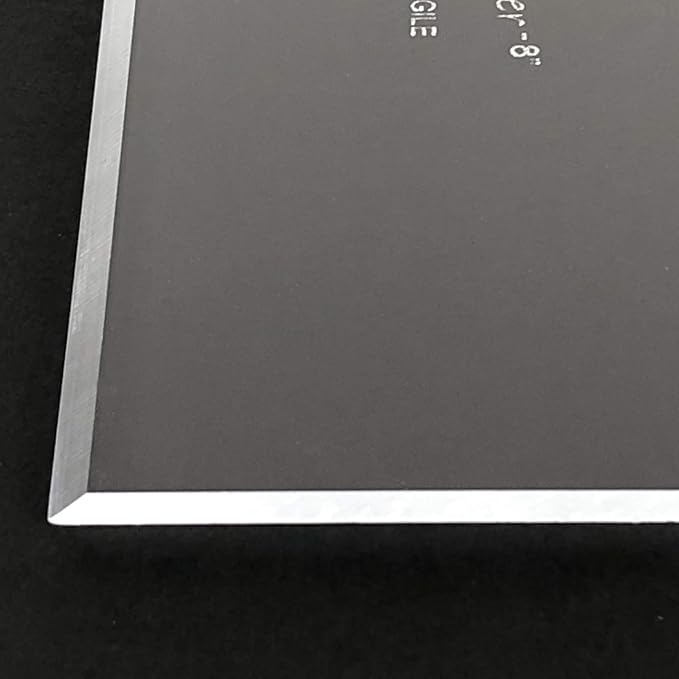 CAKESAFE 10 Inch OG Scraper-Clear Acrylic Cake, Icing, and Butter Cream Smoother with Beveled Edge