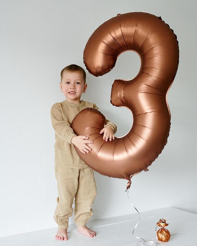 Dark Brown Number 30 Balloon 40 inch, Coffee Brown 30 Number Balloons, 30st Birthday Decorations, Chocolate 30 Year Old Women Men Party Supplies