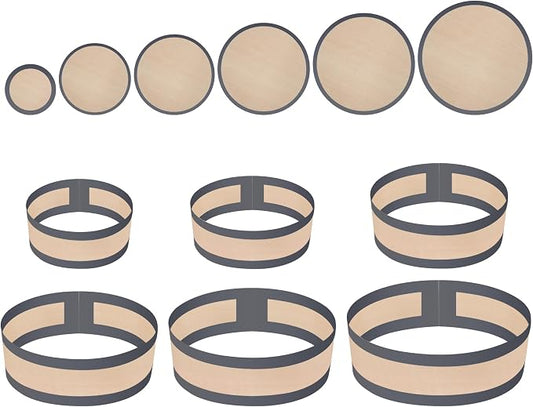 6 Pcs 4, 6, 7, 8, 9, 10 Inches Silicone Baking Mats for Springform Pan, Silicone Cheesecake Pan Protector Prevent Cakes from Sticking to Bottom and Sides (Gray)