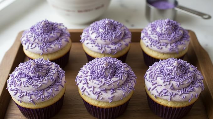 NCS Pearlized Lavender Jimmies Edible Sprinkles – Cupcake, Cake & Cookie Decorations, 7 oz