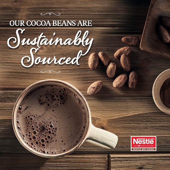 Nestle Hot Chocolate Packets, Milk Chocolate Flavor Hot Cocoa Mix, Made with Real Cocoa, Bulk Pack, 0.71 oz Packet (60 Count) (Pack of 2)