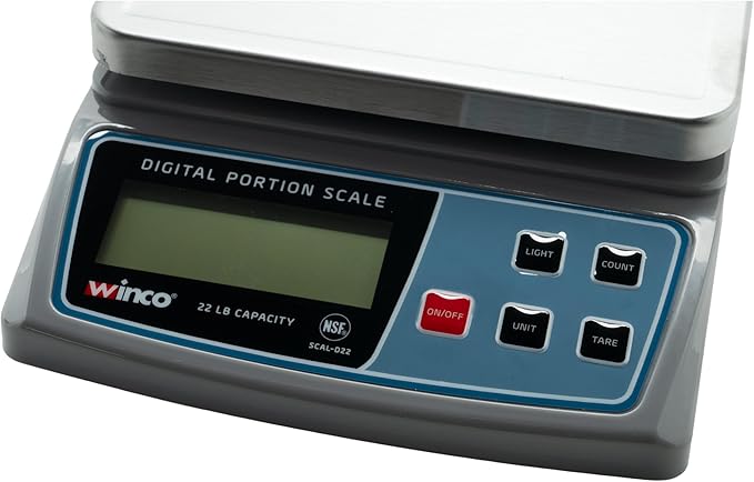 Winco Digital Portion Scale for Kitchens, 6.5"