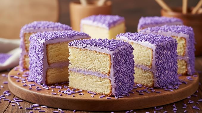 NCS Pearlized Lavender Jimmies Edible Sprinkles – Cupcake, Cake & Cookie Decorations, 7 oz