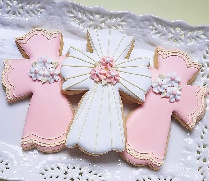 Ann Clark Cookie Cutters Large Fancy Cross Cookie Cutter, 4.5" Made in USA