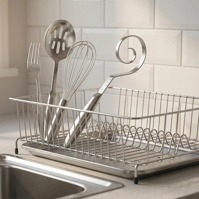 TEEVEA Danish Dough Whisk,Seamless Stainless Steel for Sourdough Bread | Food-grade material,Rust and corrosion resistant,Sturdy and bend-resistant,Residue-free,Easy to clean,Dishwasher safe
