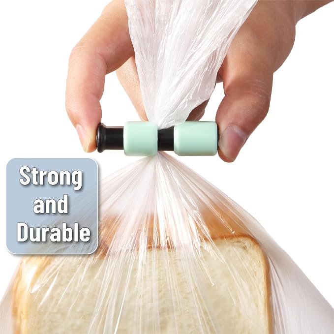Mr. Pen- Squeeze and Lock Bread Bag Clips, 2.4 Inch, 8 Pack | Multicolor Squeeze Lock Clips, Reusable Bag Closures for Bread, Snacks, Coffee, Food Storage, Fits Thick and Thin Bags