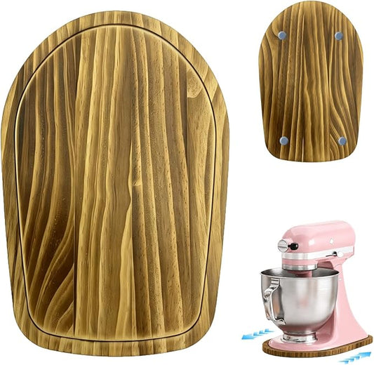 Solid Pine Wood Mixer Slider Mat – Compatible with KitchenAid 4.5-5 Qt Tilt-Head Stand Mixer, Artisan & Classic – Scratch-Resistant, Easy Glide, Heavy-Duty Kitchen Appliance Mat