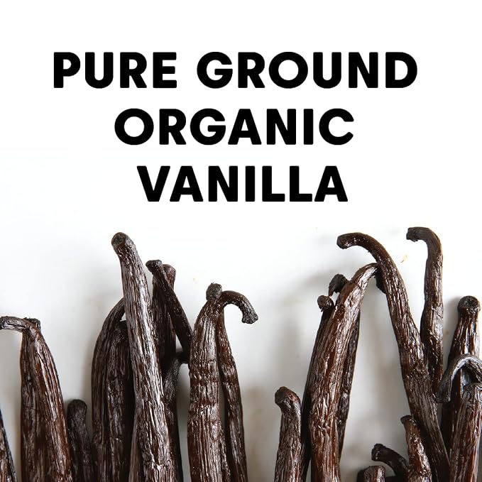 Wilderness Poets, Pure Vanilla Powder - 100% Organic Ground Vanilla Beans - 1 Ounce (Pack of 2) - Tahitian Variety, Grade A | Potent, Super Aromatic, Perfect for Chefs, Baking, Ice Cream, Coffee, Lattes