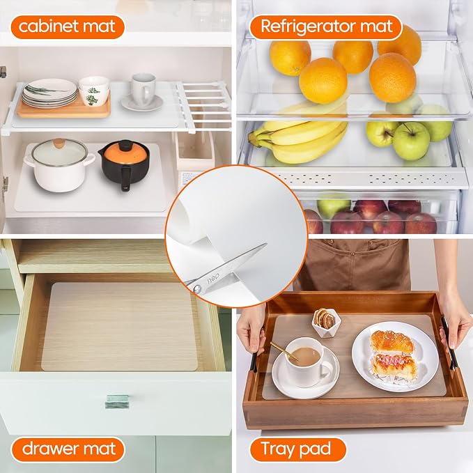 Large Silicone Mats for Kitchen Counter,12"x72" Cuttable Silicone Roll for Silicone Heat Resistant Mat Silicone Placemat Table Runner,New Skin-Friendly Material Countertop Protector,Translucent