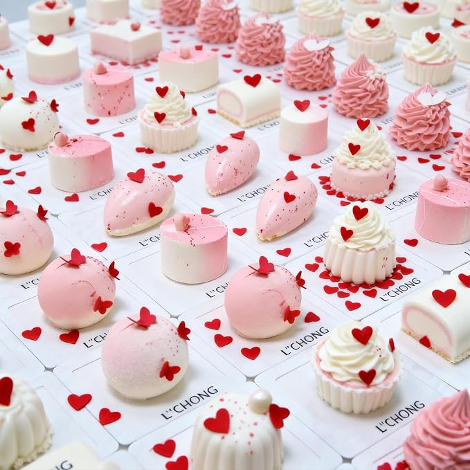 Red Heart Sprinkles for Cake Decorating, Mothers Day Sprinkles for Baking, Edible Heart Shaped Confetti for Cookies, Cupcakes & Ice Cream, Mothers Day Sprinkles