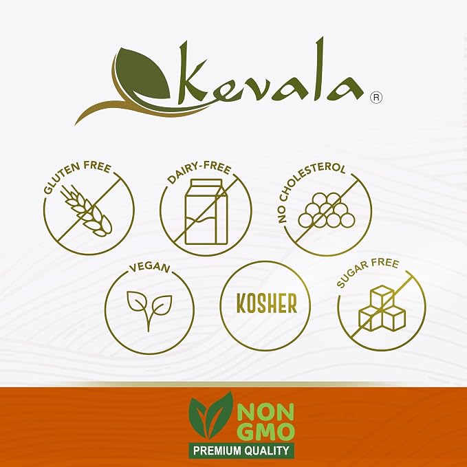 Kevala Nutritional Yeast Large Flake - 2 lb, Fortified with Vitamin B | Vegan Parmesan Cheese Substitute, Gluten Free Seasoning for Salads and Snacks, Source of Vegan Protein, Popcorn Seasoning