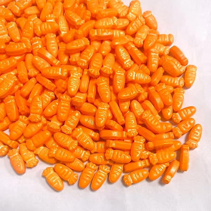 PhilaeEC Easter Carrot Sprinkles Edible for Cake Decoration Sprinkles Baking Cookie Cupcake Toppers Decoration Vanlentine Easter Supplies 100g/3.53oz