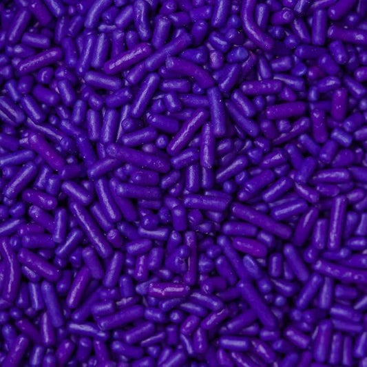 Sprinkles Edible Soft Jimmies Soft Sprinkles for Topping Ice Cream, Cookies, Cakes, Cupcakes, Dessert Decorating MADE IN USA 4 oz (PURPLE)
