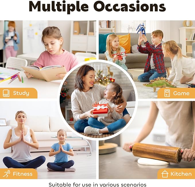Visual Timer for Kids 60-Minute Countdown Timer with Optional Alarm, Focus Tool for ADHD & Autism, Time Management for Homework, Chores, Office, Kitchen, Teaching & Study Routines (Green)