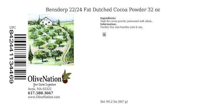 Bensdorp 22/24 Fat Dutched Cocoa Powder from OliveNation - 32 ounces