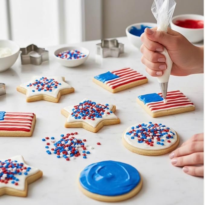 Sprinkles | Colored Sugar | Patriotic Sprinkles | Red white and blue sprinkle | Cocktail sugar | Cupcake sprinkle | Cake sprinkles | Manvscakes | 3 ounces