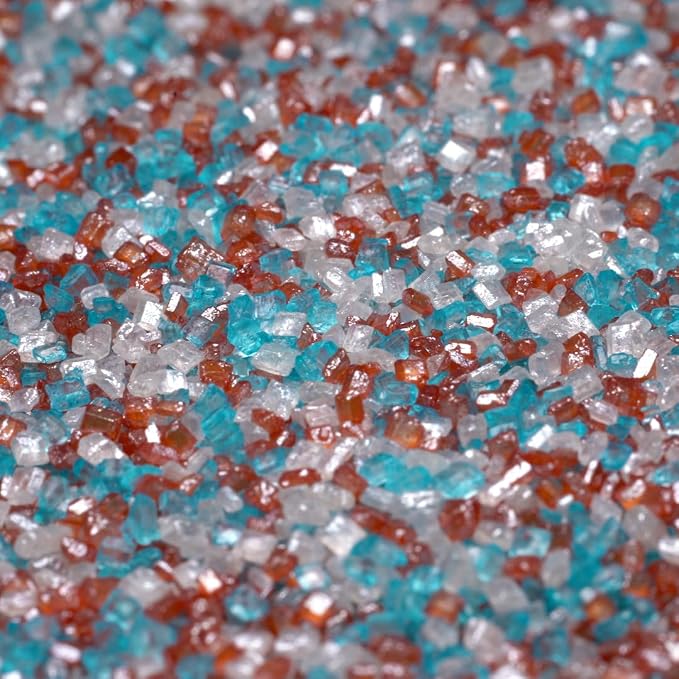 Brew Glitter Red, White & Blue Rimming Sugar (4oz, 1x Bar Tin) for Drinks, Cocktails, Beer, Garnish & Beverages for 4th of July, Indpendence Day, Memorial Day, Veterans Day, and America