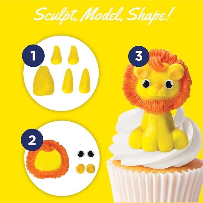 Satin Ice ChocoPan Yellow Modeling Chocolate (4 Ounce) For Cake Decorating