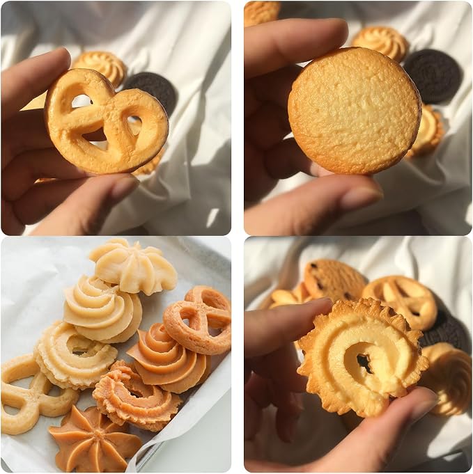 Cookie Chocolate Molds 5 Packs Donut Fondant Molds Waffle Cookie Cream Molds Oreo Baking Molds Silicone for Cake Decoration Cupcake Topper Candy Butter Sugar Craft Jelly Mousse Gum Paste Clay Resin