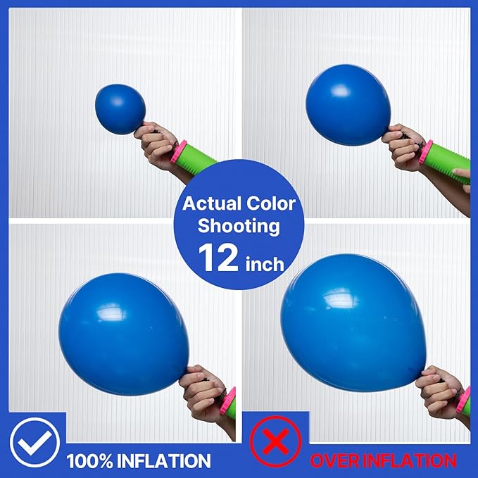 PartyWoo Royal Blue Balloons 127pcs Different Sizes Pack of 36 18 12 10 5 Inch Dark Blue Balloon Arch Kit for Baby Shower Gender Reveal Graduation Under The Sea Birthday Party Decorations Blue-Y5