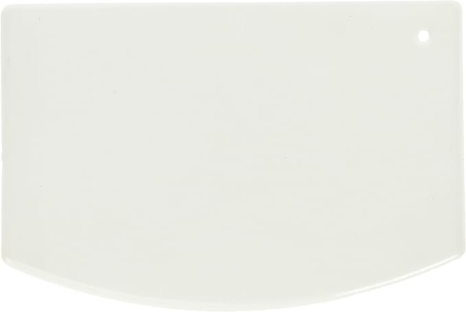Winco Plastic Dough Scraper, Medium, White, 12-Piece