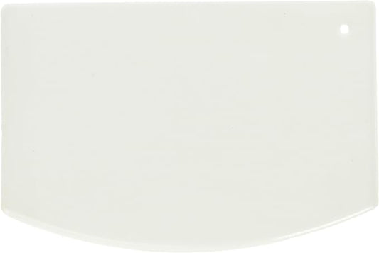 Winco Plastic Dough Scraper, Medium, White, 12-Piece